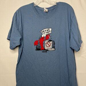 "Say No to Pot" T-Shirt (Blue, Large, short-sleeve, 100% cotton)